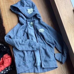 Heather Gray Zip-Up Hoodie